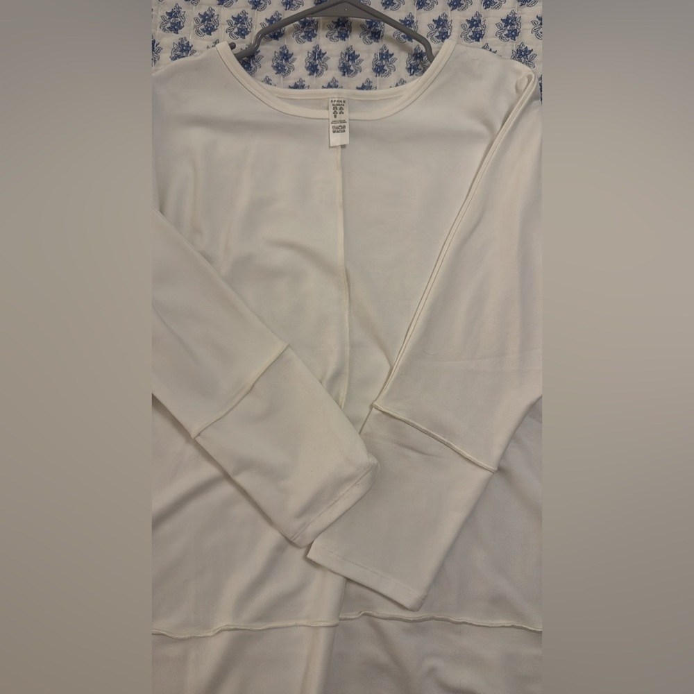 Spanx white dolman top size XL NWOT